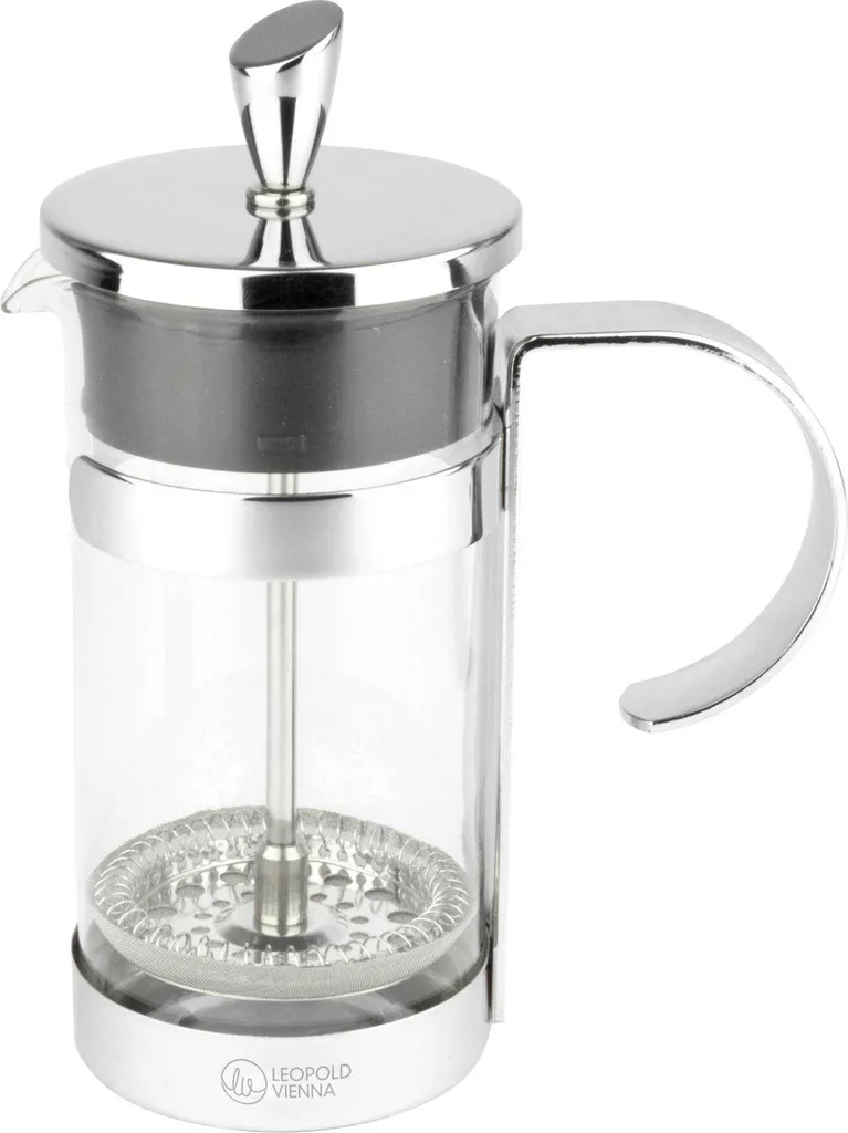 Caffettiera French Press Luxe 350ml Leopold Vienna - Design Acciaio - 1