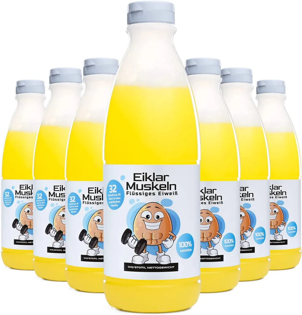 Eiklar Muskeln flüssiges Eiweiß in Flasche