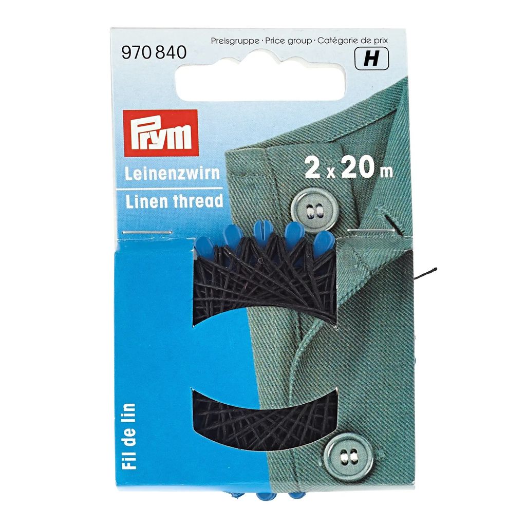 Prym Leinenzwirn schwarz 2 x 20 m    Produktbild 