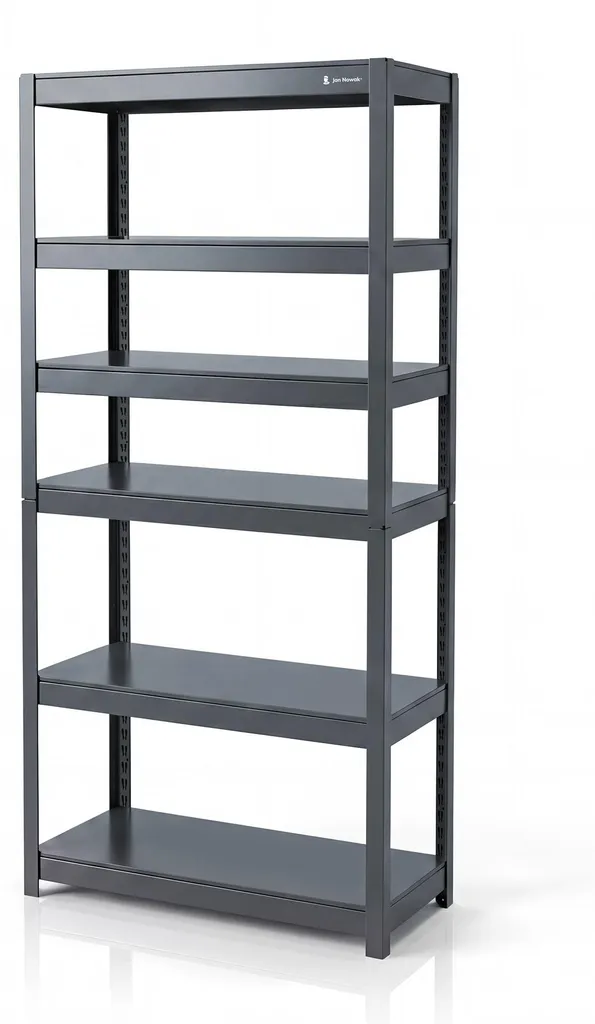 Étagère JOHNNY anthracite 180x80cm : 5 niveaux modulables et robustes