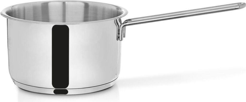 Orion Stielkasserolle Kochtopf mit Stiel aus Stahl rostfrei induktionsgeeignet 20 cm 3,6l
