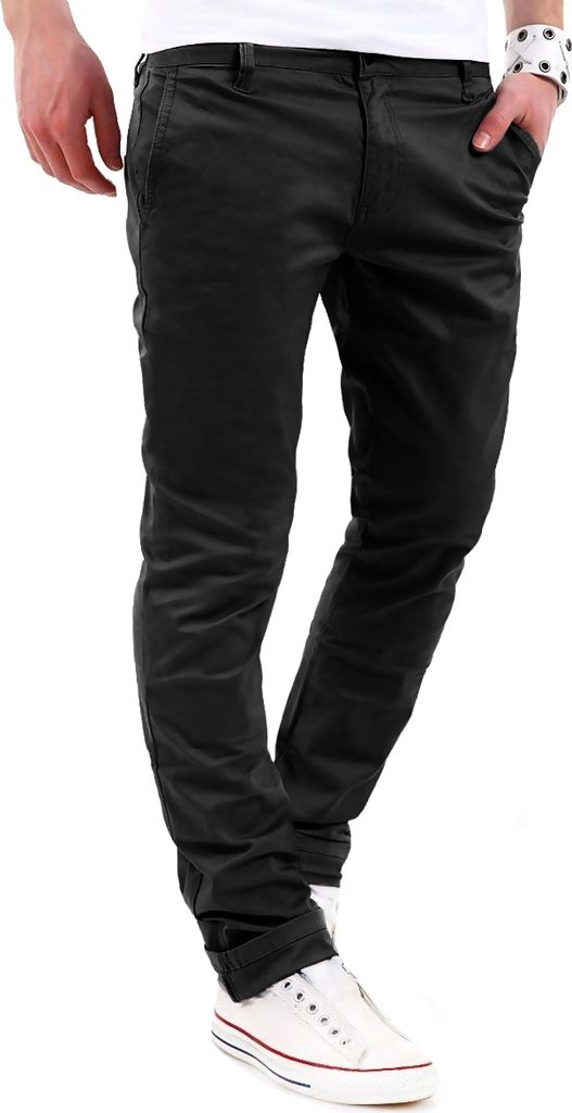 behype. Herren Chino-Hose MPBISTER Basic Stretch Hose Regular Slim-Fit