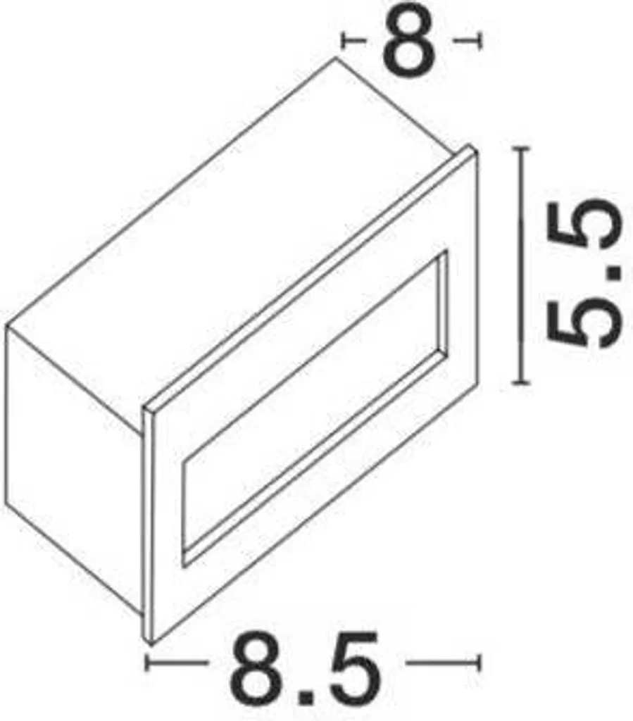Éclairage de balisage escalier extérieur LED Nova Luce Krypton Gris - 7