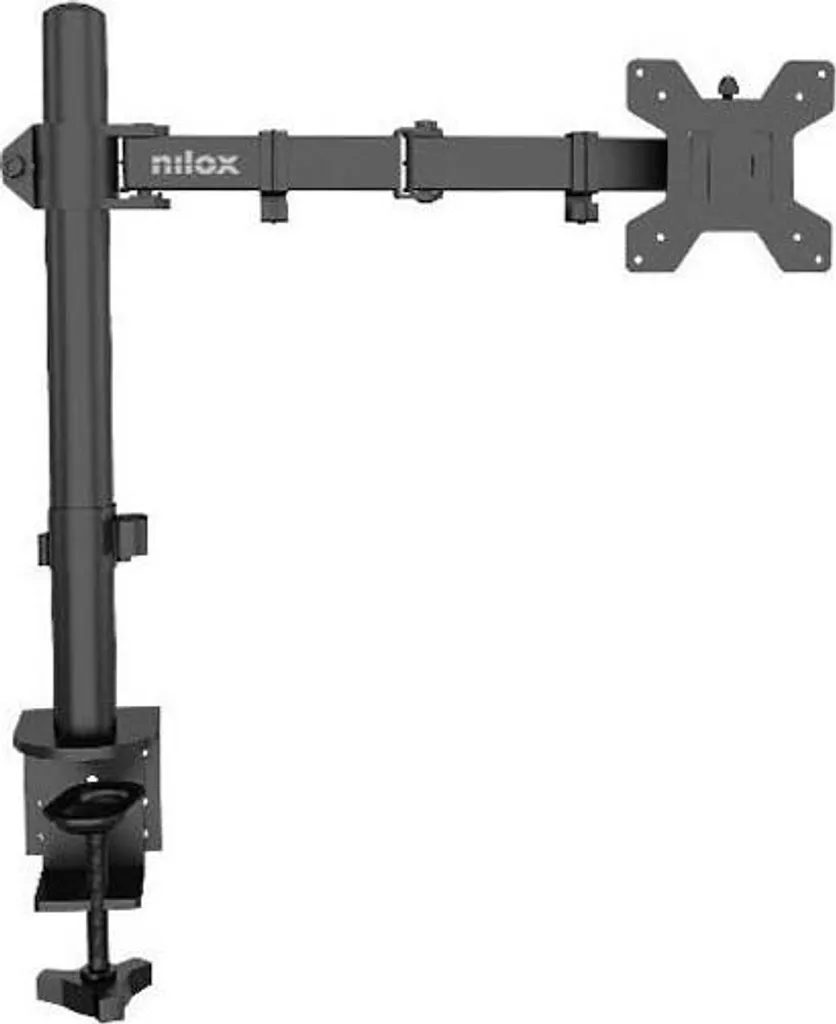 Support écran Nilox 32 robuste : socle ajustable en hauteur et noir - 4