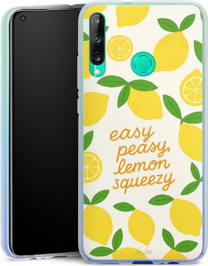 DeinDesign Handyhülle für Huawei P40 Lite E Silikon Hülle Case Smartphone Schutzhülle Statement Zitrone Spruch