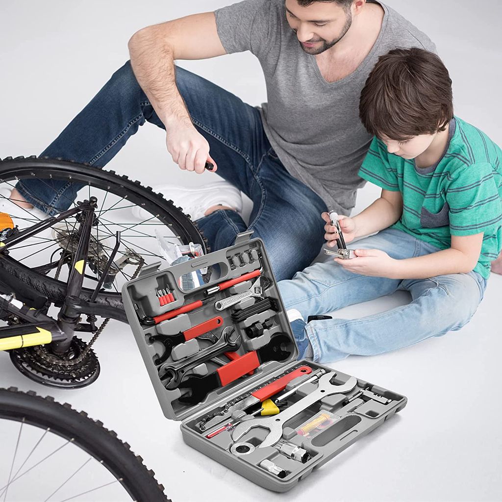 44tlg Fahrrad Werkzeugkoffer Fahrrad Werkzeug Reparaturen Fahrradwerkzeug Set 