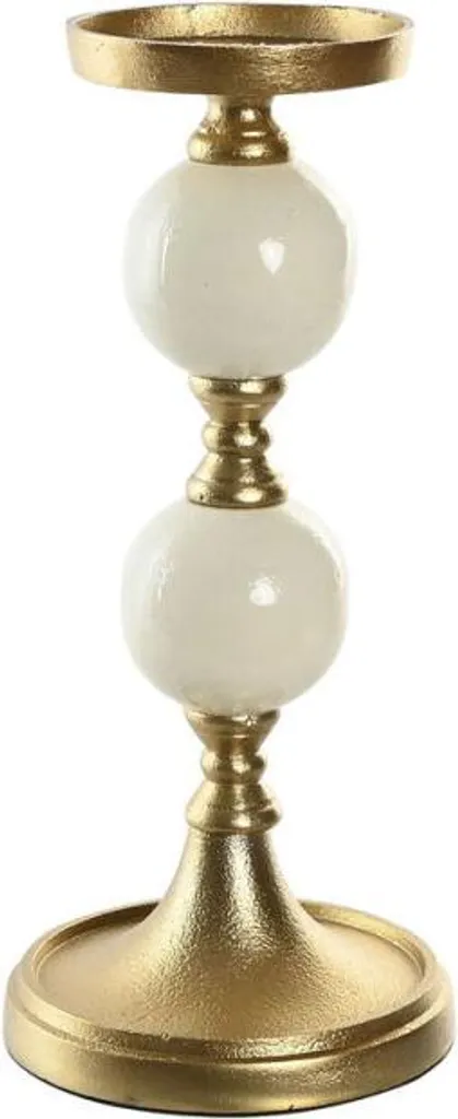 Chandelier Aluminium 33 cm Blanc et Or Home ESPRIT Finition Moderne