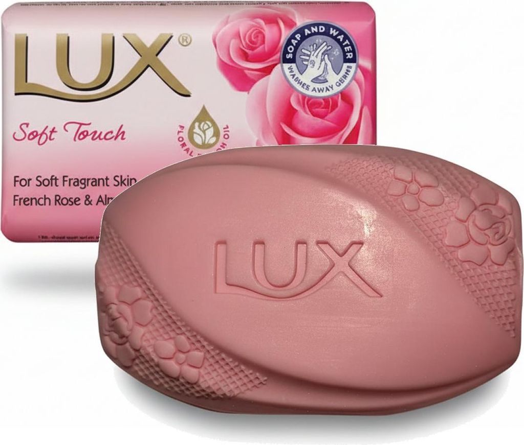 Lux Soft Touch Stück Seife sanft duftend mit französische Rosen und Mandelöl 80g