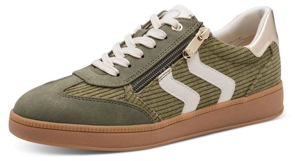 MARCO TOZZI Damen Sneaker flach mit, Khaki (Khaki Comb), 37 Produktbild 
