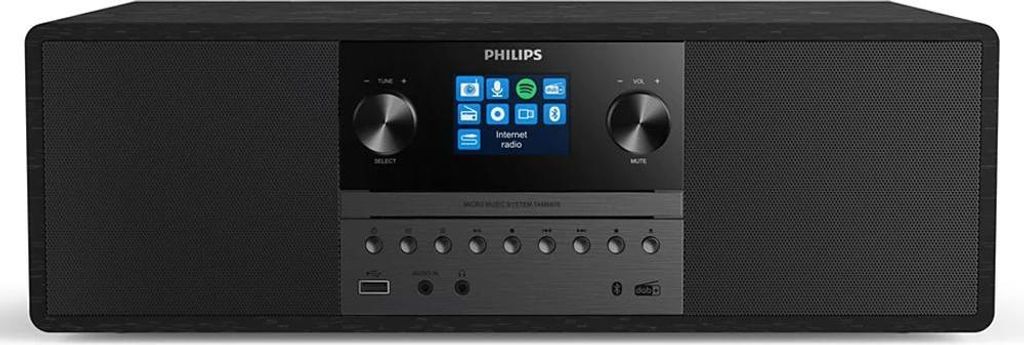 50 w schwarzes all-in-one-mikrosystem mit bluetooth Philips Produktbild 