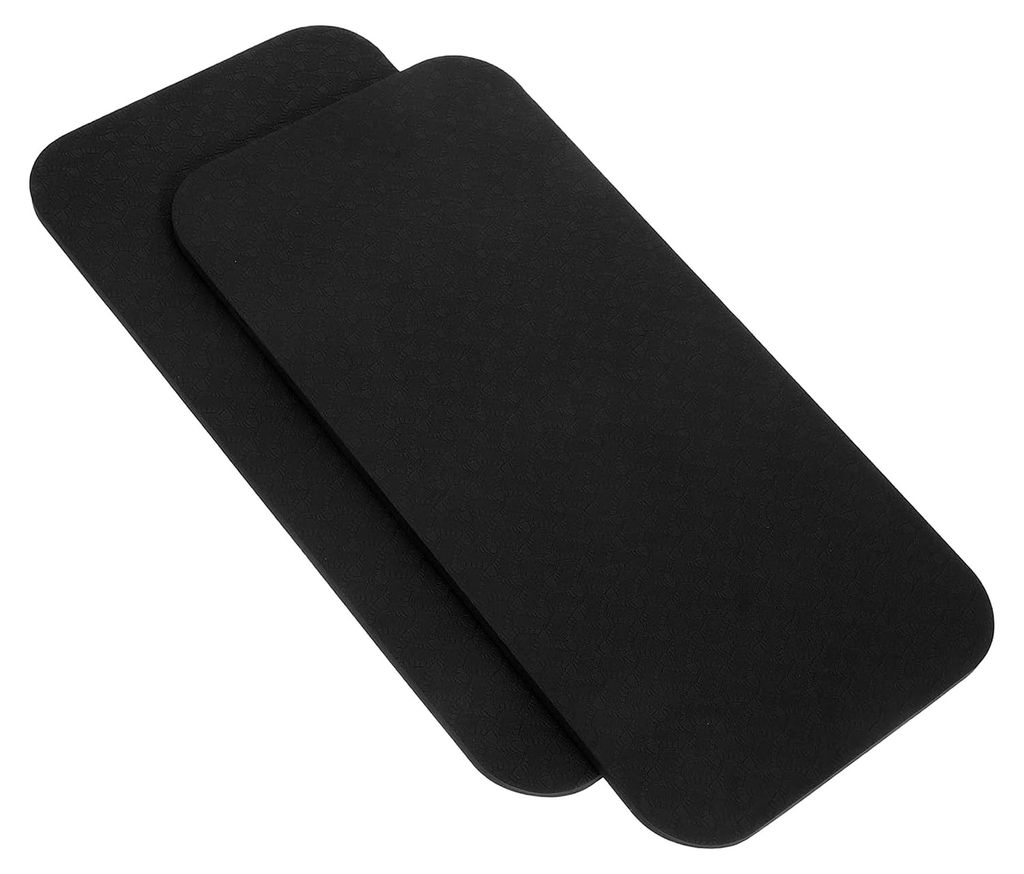 2 Stück Garten Kniekissen rutschfeste Knieunterlage aus Schaumstoff für Gartenarbeit, Yoga und Babybad Tragbar 34x17x0,6cm Schwarz
