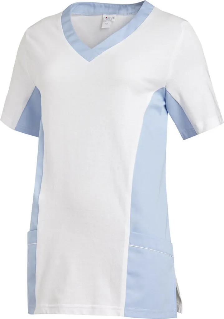 Divisa Wellness Donna Leiber Piqué Bianco-Azzurro L - Stile e Comfort