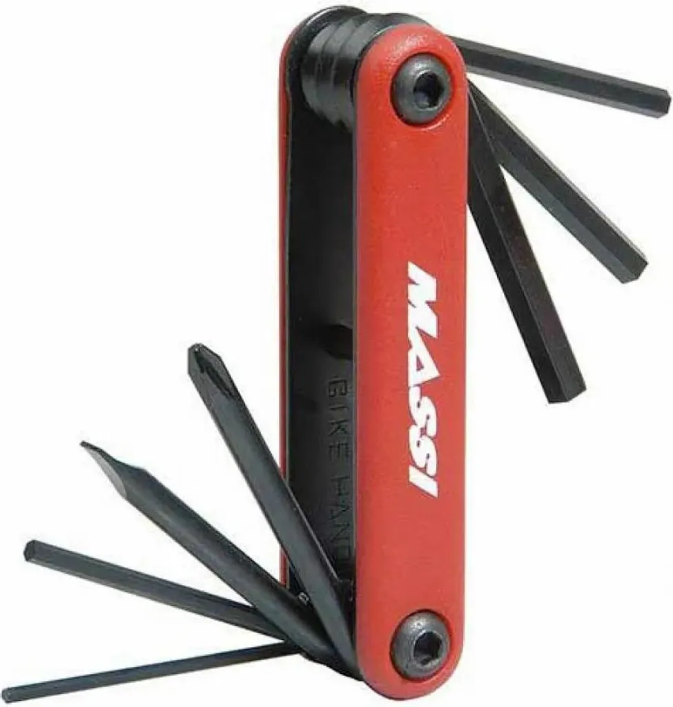 Massi, chiave a Esagono/cacciavite pieghevole 7f Multitool Rot Rot Taglia unica