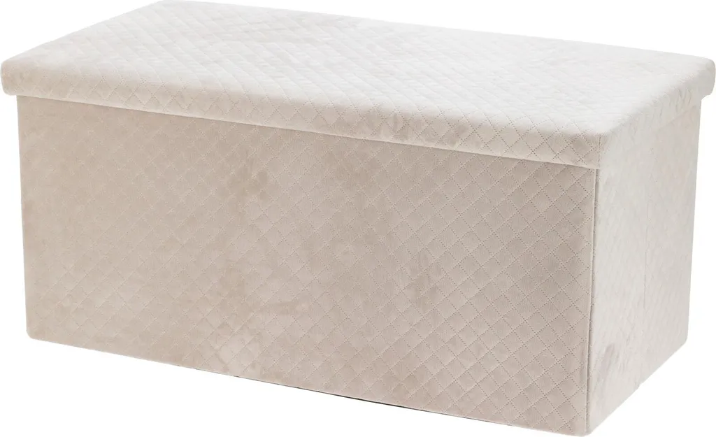 Sgabello Contenitore VELVET 76x38x38 | Panca Morbida per Famiglie