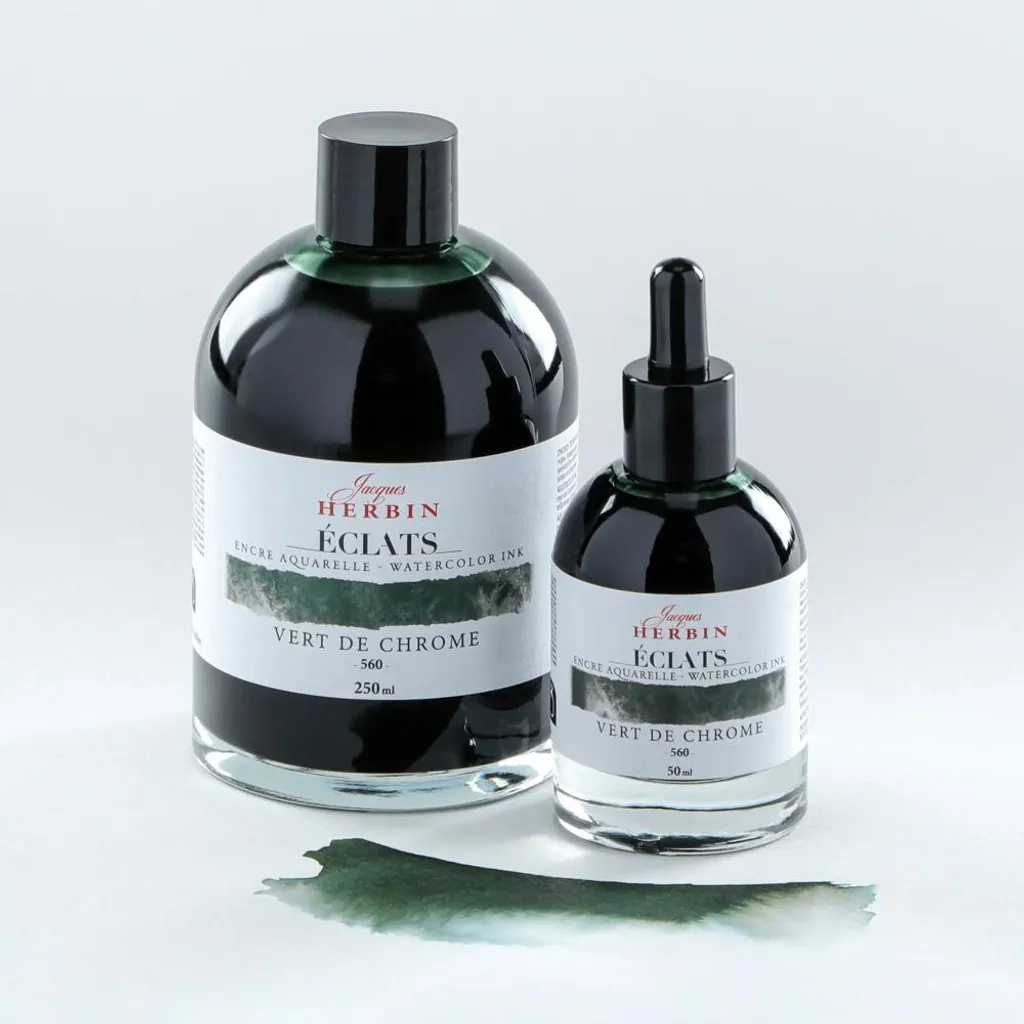 Encre Eclats 250 ml vert chrome pour calligraphie et décors muraux - 3