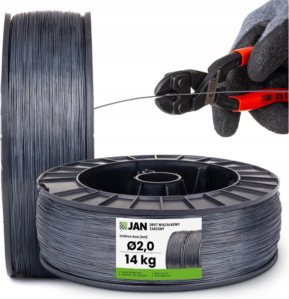 Vyztužovací drát - Fi 2,0 mm - svitek 14 Kg - kalený - Obrázek produktu 
