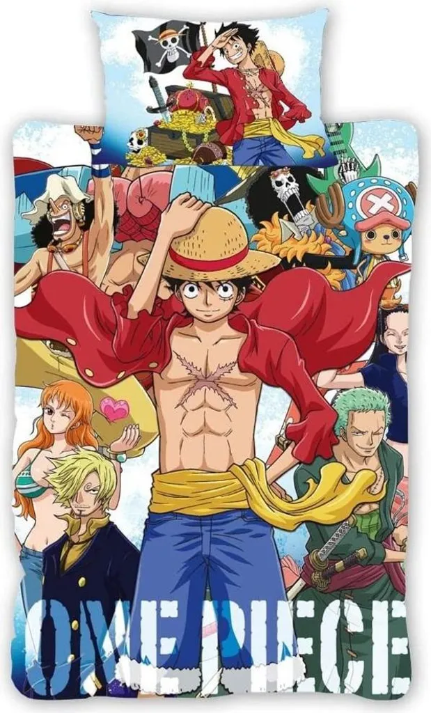 One Piece Parure de Lit Réversible AG3065 - Housse 140x200cm Coloré