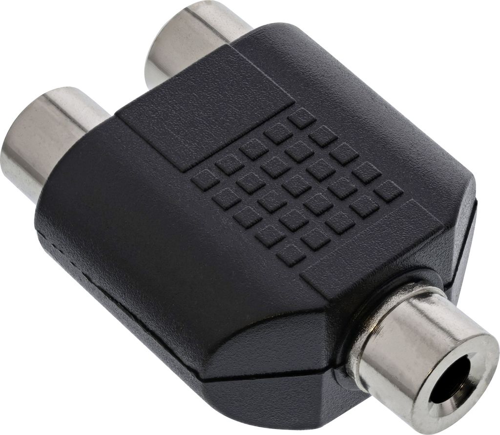 InLine Audio Adapter, 3,5mm Klinke Buchse Mono an 2x Cinch Produktbild 