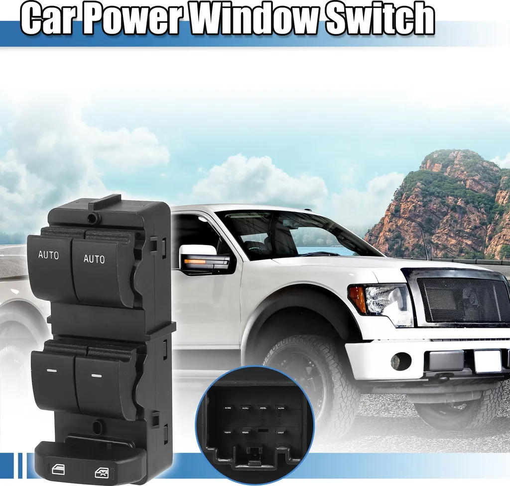 Bouton Lève-Vitre Ford F150 Haute Qualité BL3T-14540-AAW Montage Facile DIY