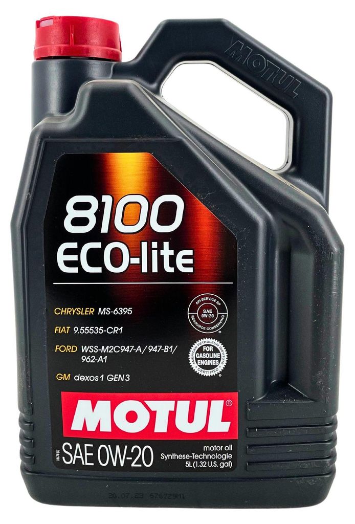 Motoröl MOTUL 8100 ECO-LITE 0W-20 5 Liter Produktbild 