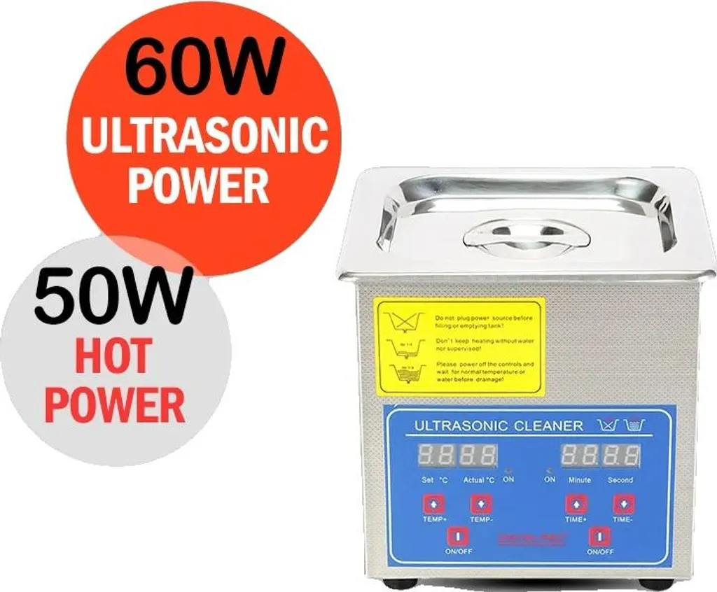 Pulitore Ultrasuoni 07L per Modellismo e Componenti Elettronici 40kHz