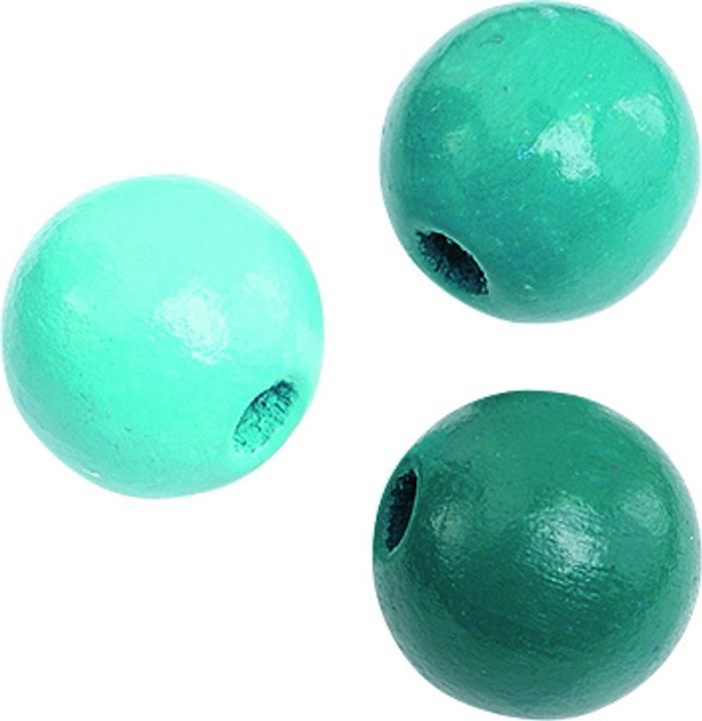 Holzperlen 4mm VE=5x165 Stück türkis