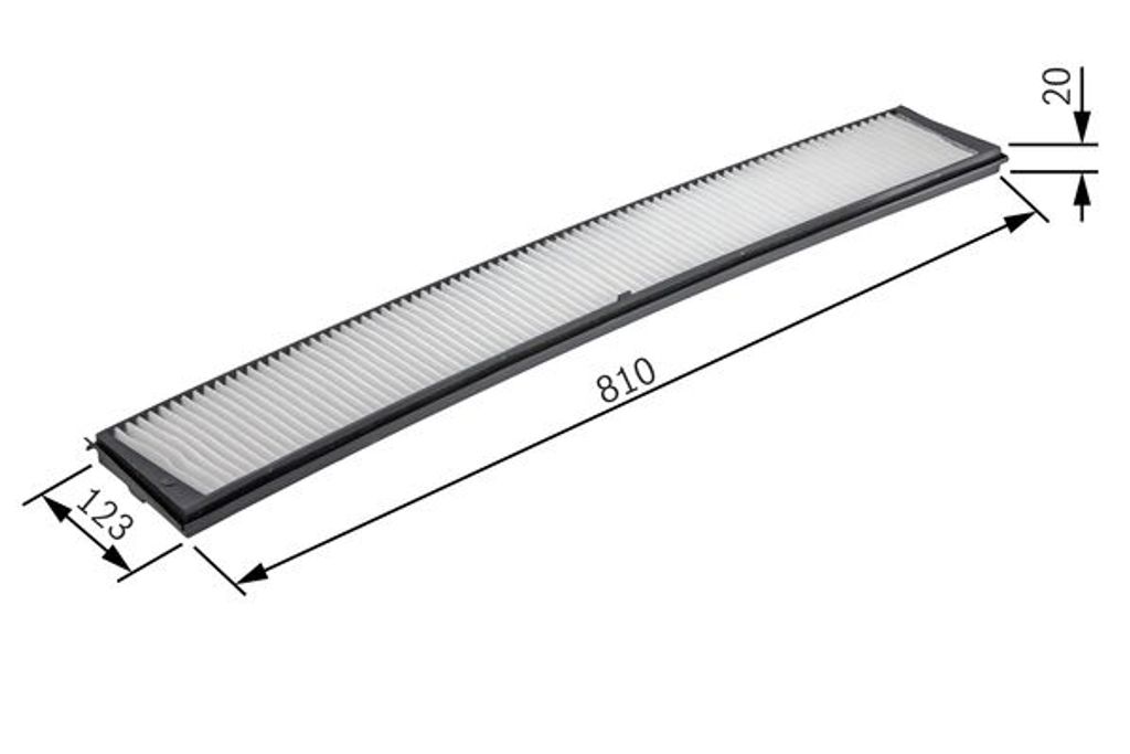 Bosch Filter, Innenraumluft  1 987 432 124 Produktbild 