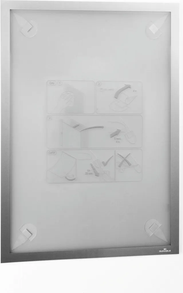 Cadre d'affichage DURAFRAME WALLPAPER A3 Argent DURABLE 484423