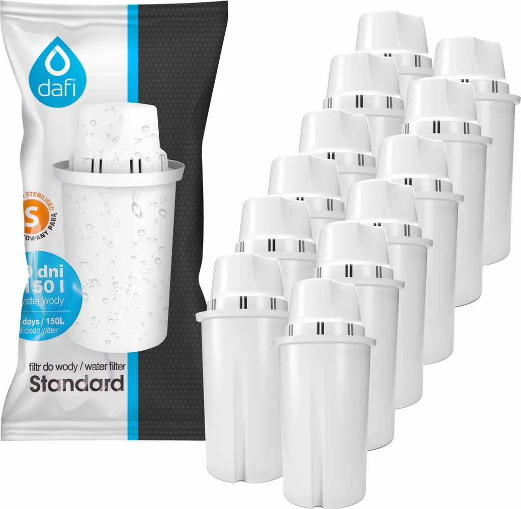 Cartouches Dafi Universelles pour Carafe, Eau Pure à Domicile, 12 pcs