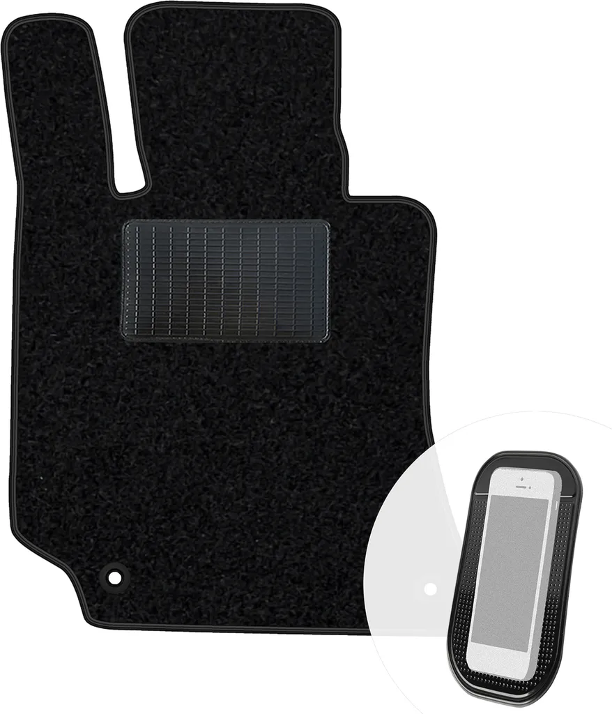 moto-MOLTICO tappetino conducente auto velours lato conducente tappetini auto nero tappetino conducente 1 pezzo adatto per Mercedes-Benz CLS C218 2010-2018