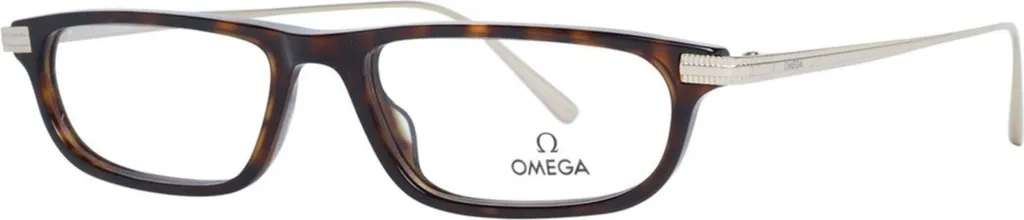 Omega OM5012 Monture Optique Mixte avec Verre 52mm Design Argenté