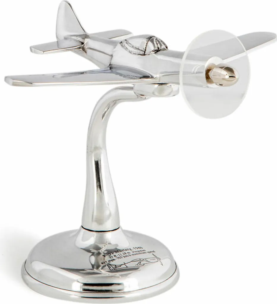 Cadeau Idéal : Maquette Avion Mustang Aluminium pour Homme et Collectionneur