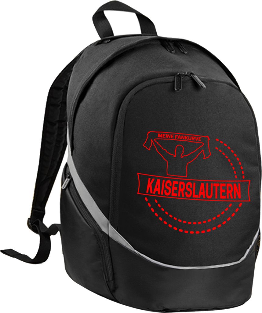 multifanshop Rucksack - Kaiserslautern - Meine Fankurve, schwarz, Größe one size