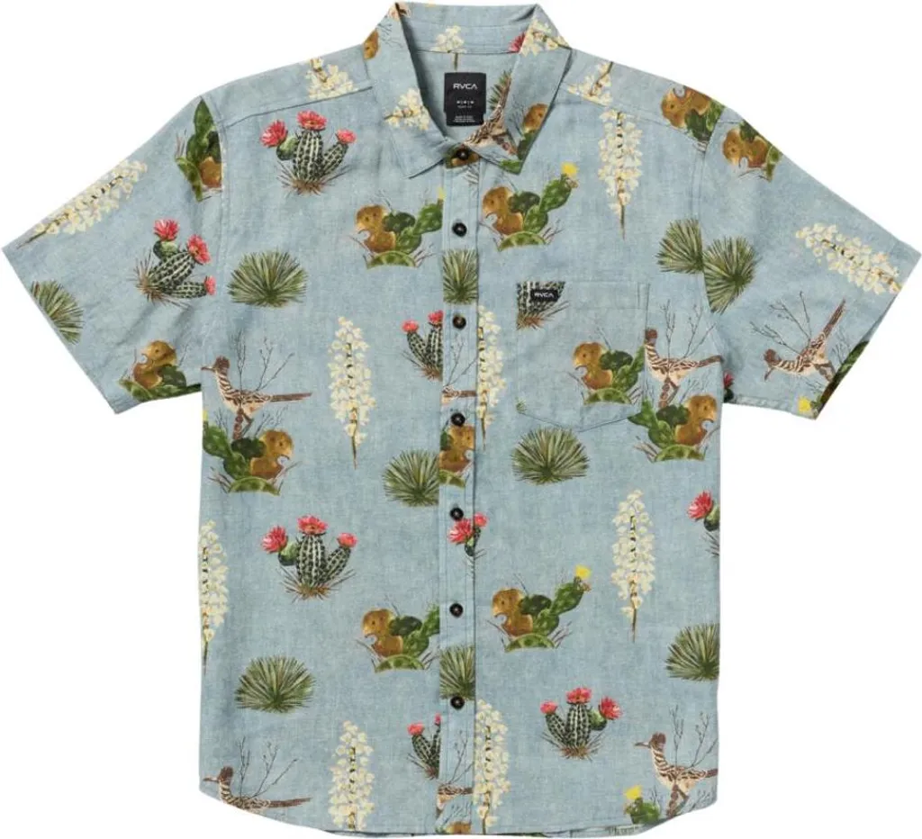 Chemise Été en Jean Rvca Artifacts SS Taille S - Idéale Look Urbain Chic