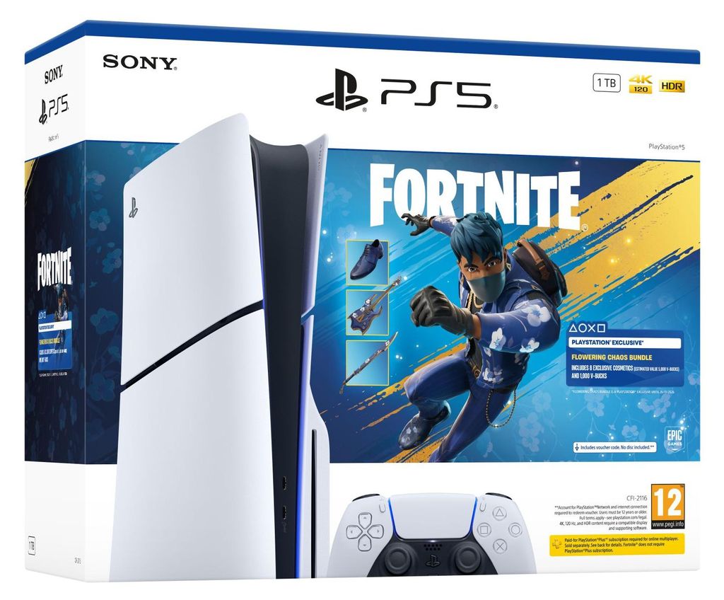 Sony Fortnite Ps5 Standard Chassis E Konsole Durchsichtig Produktbild 