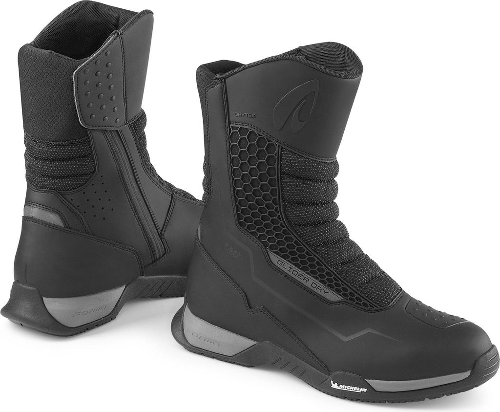 Forma Glider Dry Motorrad Stiefel, schwarz/grau, 46