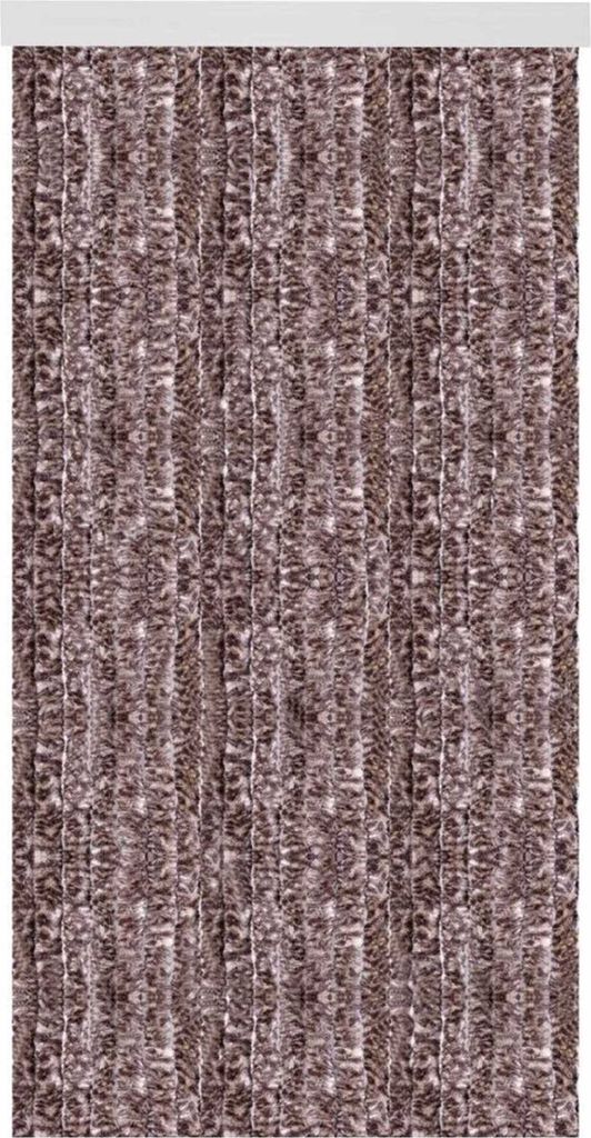 Flauschvorhang 160x220 cm in Meliert beige - braun, viele Farben