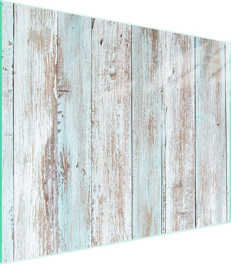 Tagliere in Vetro 52x40 Effetto Legno | Coprifornelli Vetro Temperato