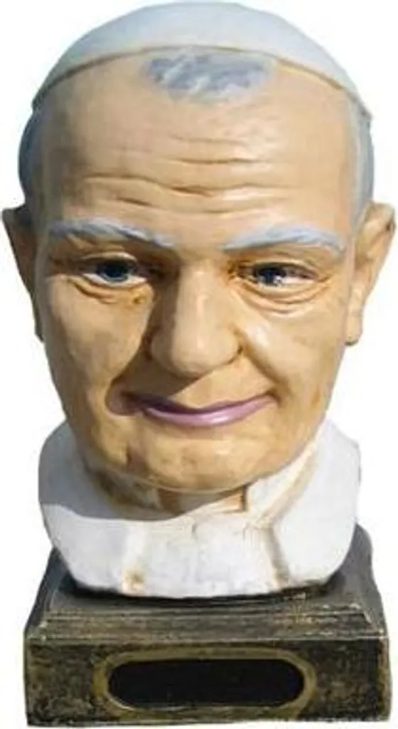 Statue Pape Jean pour coin prière - Sculpture décorative 20cm