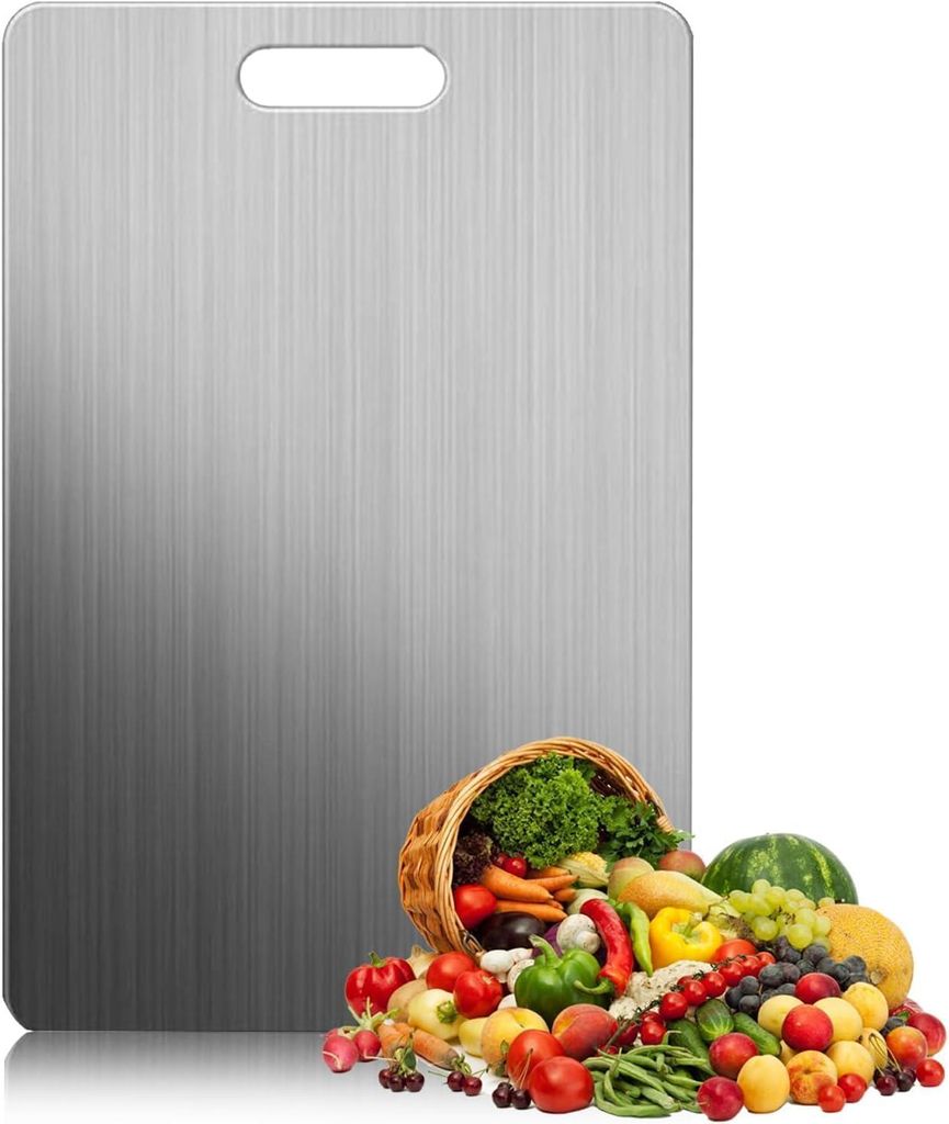 Tabla de cortar Titan - De doble cara - Sin PFAS - Acero Imagen del producto 
