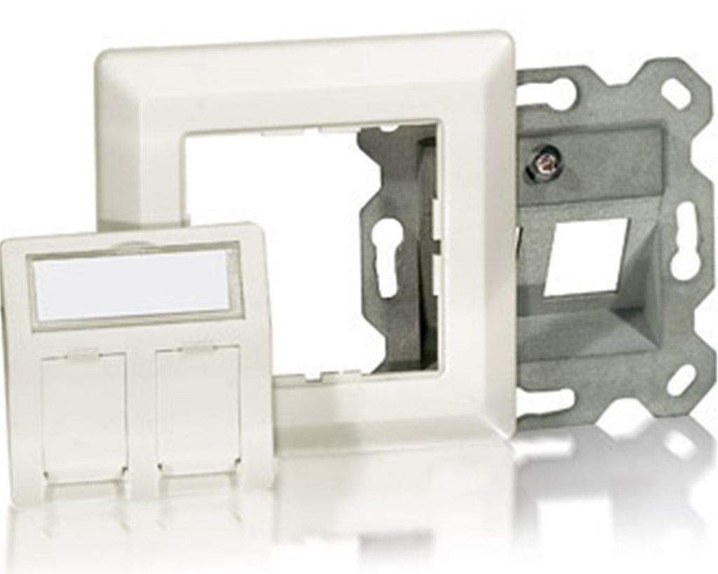 Equip Flush Mount Frame Set, 80 mm, 7.5 mm, 80 mm Produktbild 