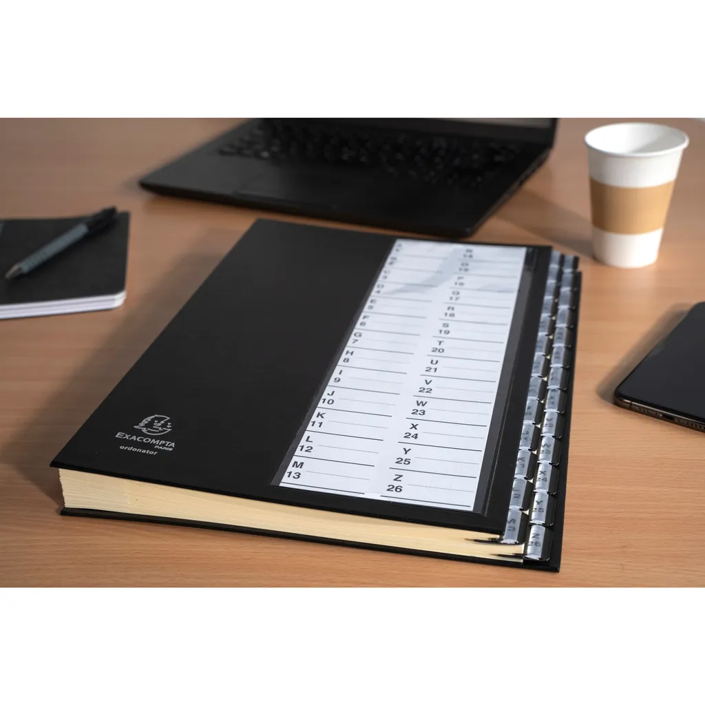 Organiser ses Documents A4 avec le Trieur Exacompta 26 Cases Noir 621226E - 2