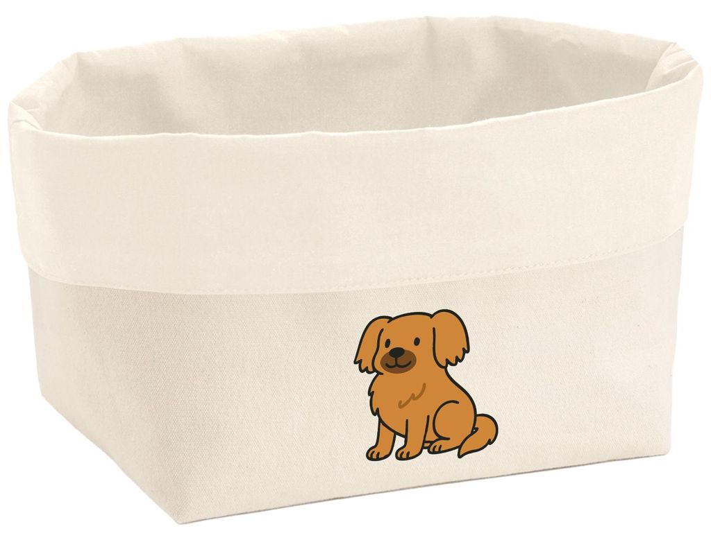 Huuraa Organizer Tibet Spaniel Comic Tibbie 3 Liter Medium Canvas Baumwolle Utensilo Geschenkidee