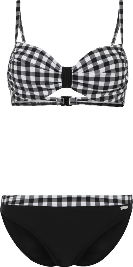 LASCANA Bügel-Bikini schwarz-weiß Größe 36 Cup E