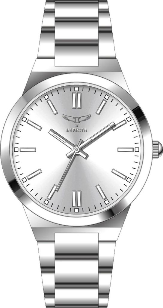 Invicta Celestial 69053 Damen uhr - Wasserdicht - Analog - Quarzuhrwerk - mit silbernen zifferblat - 35mm