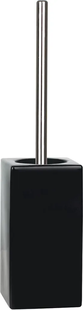 Spirella Quadro Scopino WC in Ceramica Nera 45 cm - Stile e Igiene