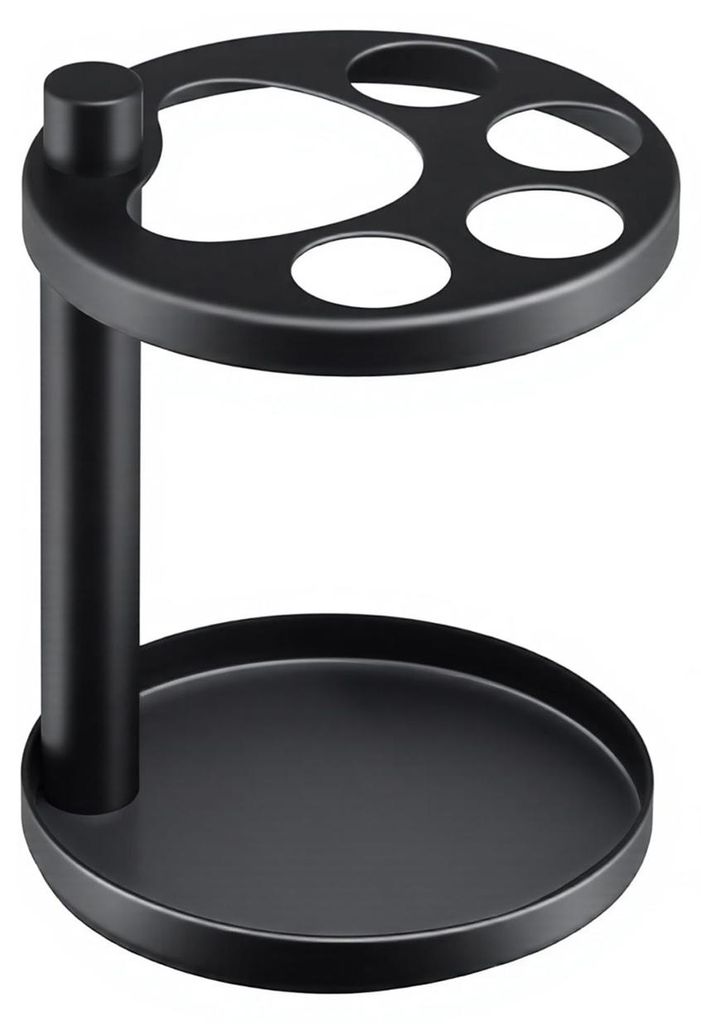 Zahnbürstenhalter aus Edelstahl mit schwerem, rutschfestem Boden und offenem Design, Zahnbürstenablage mit 4 Fächern