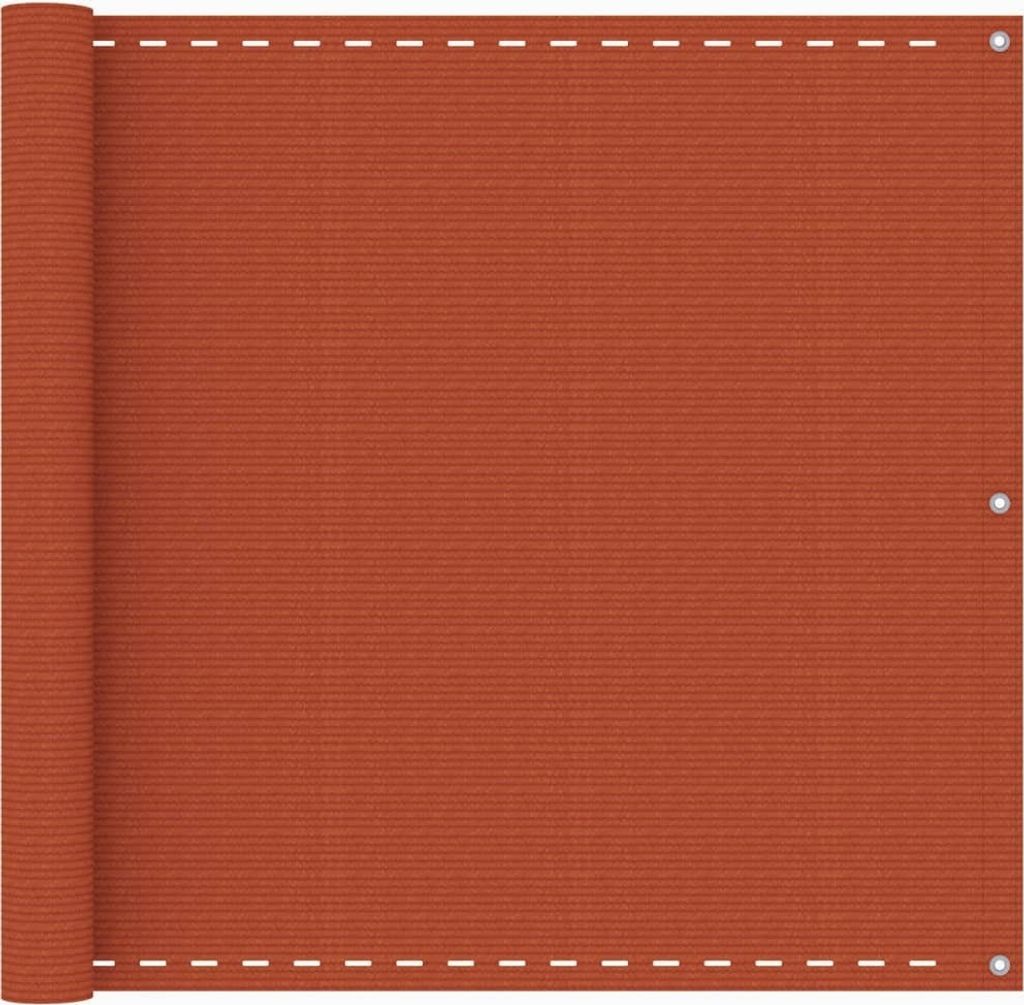 Balkon-Sichtschutz Orange 90x500 cm HDPE