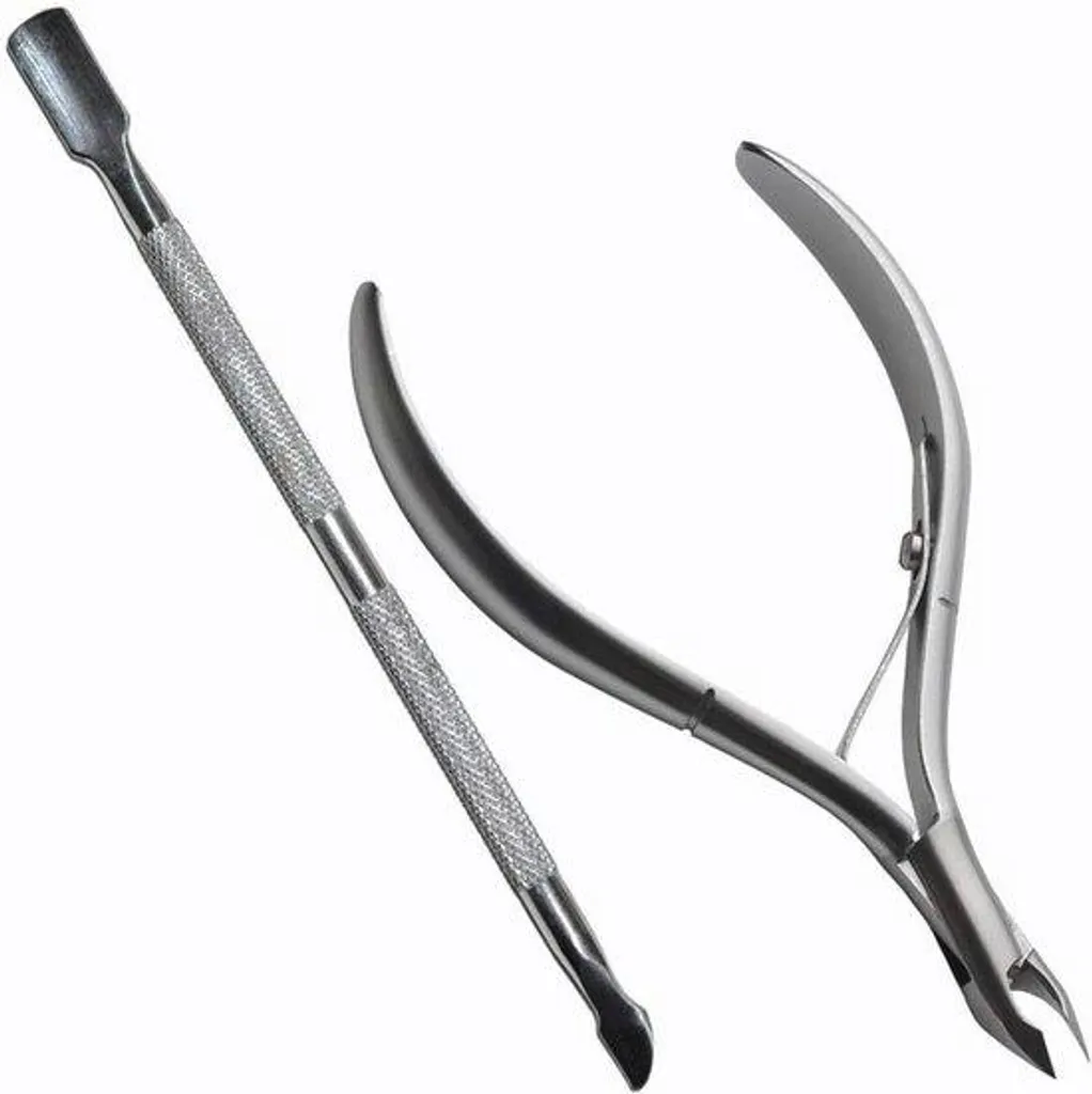 Coupe-ongles en inox brossé avec lames ultra tranchantes pour pédicure 12cm