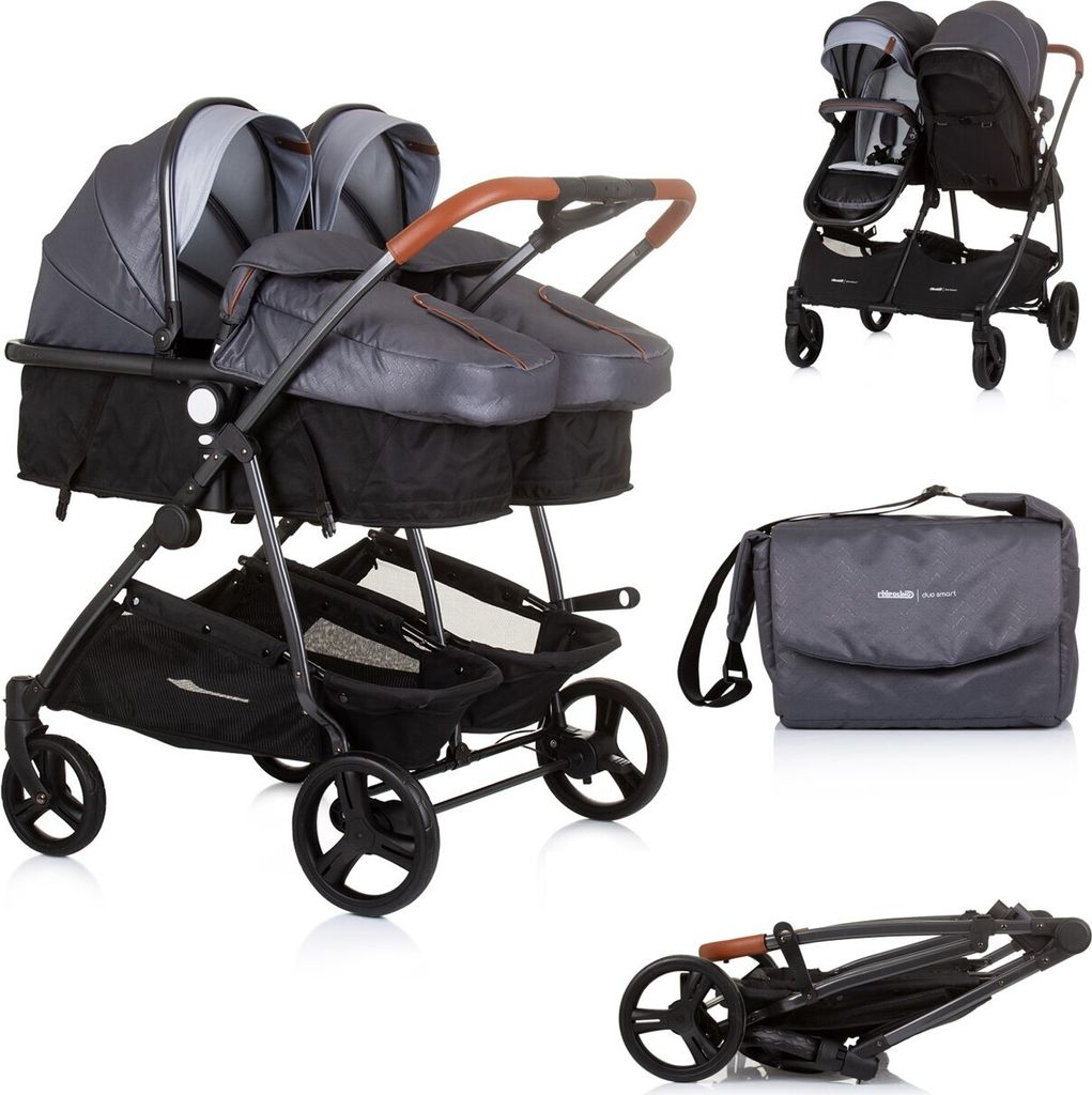 Chipolino Duo Smart Zusammenklappbarer Kinderwagen für 2 Produktbild 